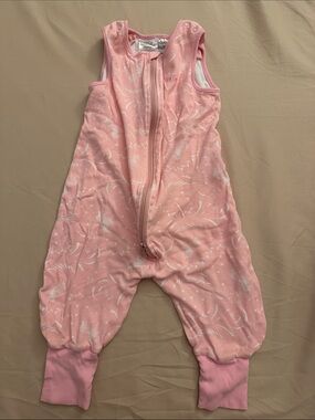 Halo Pink Sleeveless Baby Sleep Sack One-Piece with Zip